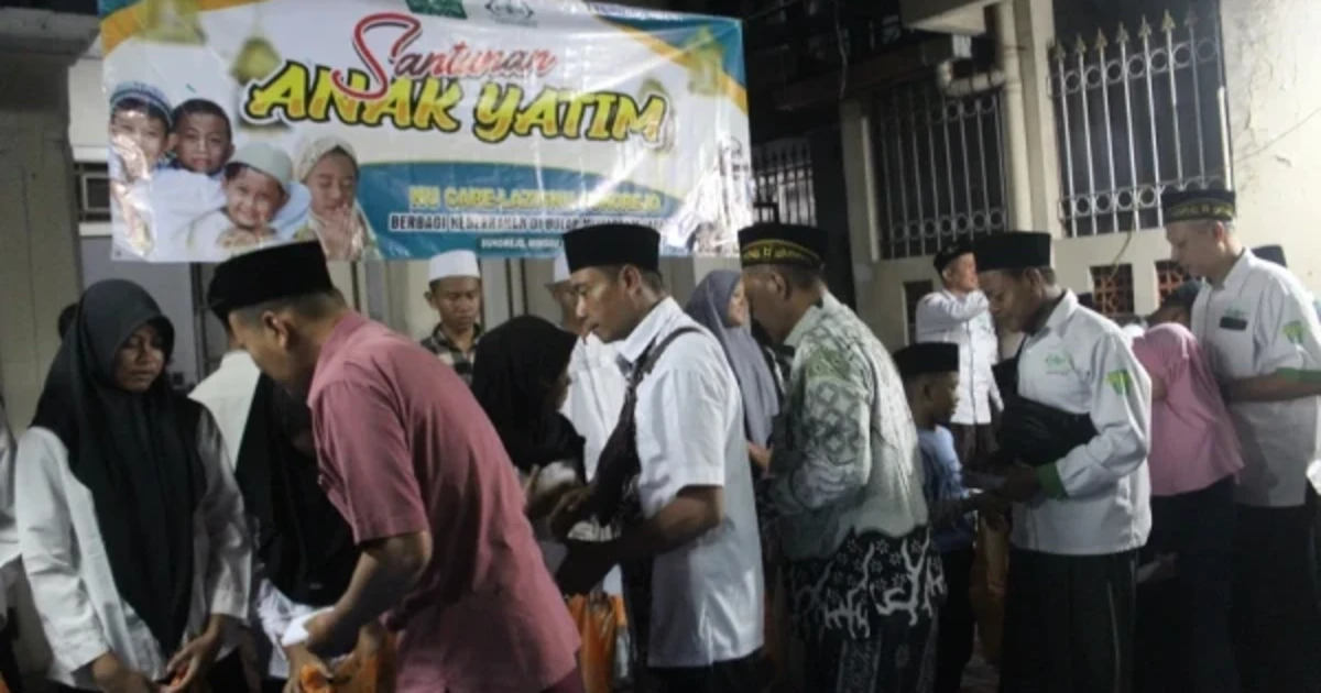 LAZISNU PRNU Sukorejo Sidoarjo Rutin Santuni Anak Yatim di Bulan Muharram