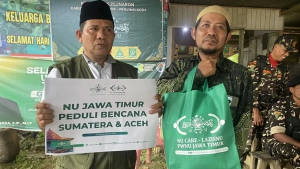 LAZISNU Jatim Kirim Bantuan ke Aceh Timur dan Fokus Bersihkan Lumpur