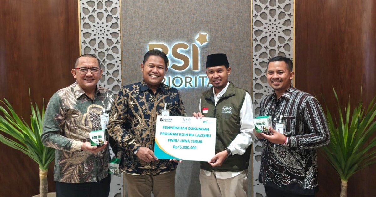 BSI dan LAZISNU Jatim Sinergi Gerakan Koin NU Lewa ...