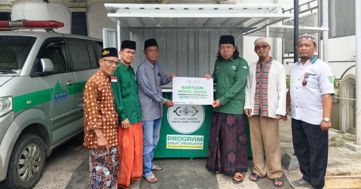 LAZISNU Jatim Distribusikan 50 Rombong Zakat Produktif, Dorong Pemberdayaan Ekonomi Masjid di Bulan Ramadhan