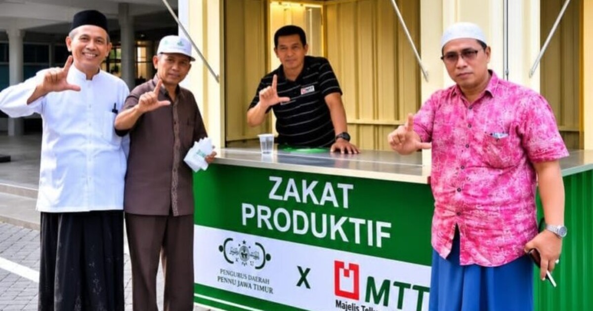 LAZISNU di Gresik Jadi Pilot Project Koin NU LAZISNU Jatim, Dapat Bantuan Rombong Usaha
