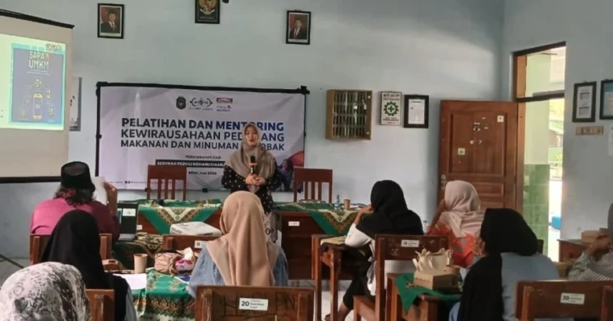 Giat LAZISNU PBNU di Kota Blitar, Gelar Pelatihan UMKM hingga Bantu Modal Usaha