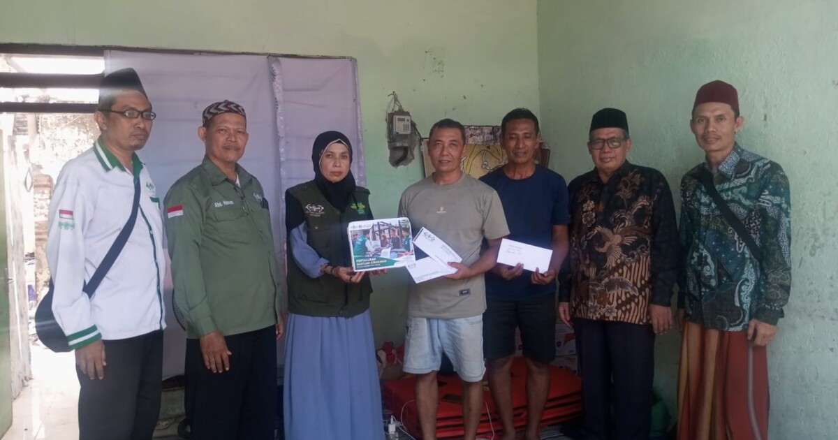 LAZISNU PCNU Sidoarjo Salurkan Santunan bagi Korban Kebakaran