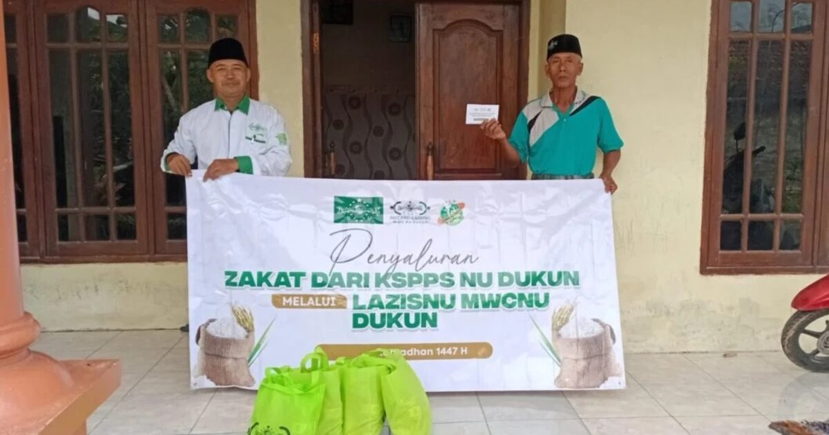 LAZISNU Dukun Gresik Distribusikan Zakat dari KSPP ...