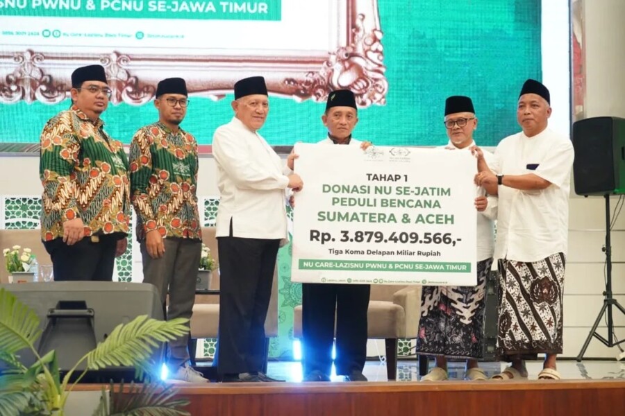 Donasi Warga NU Jatim bagi Korban Bencana Aceh-Sumatra Jadi Rp3,8 Miliar
