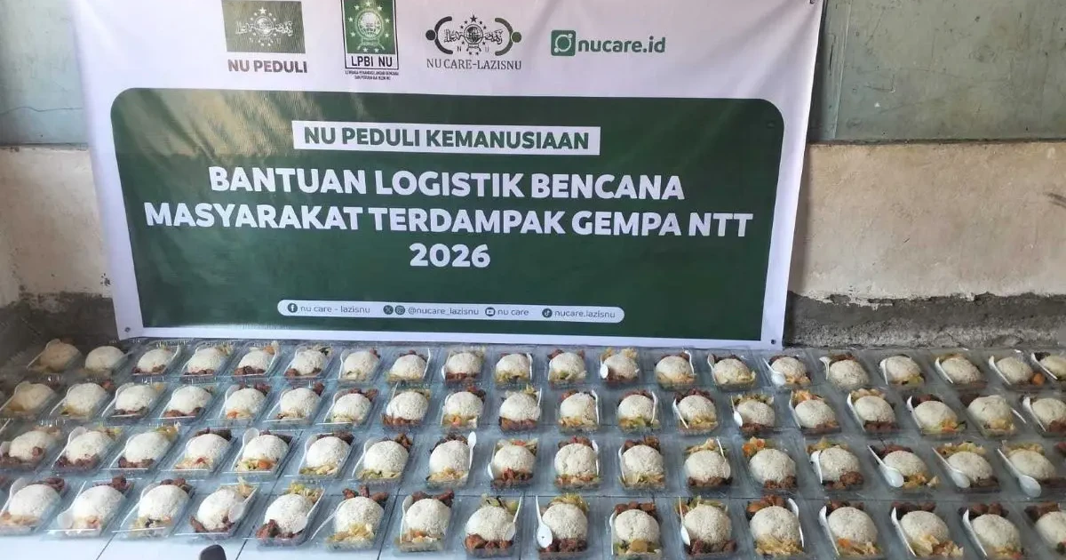 Pengungsi Gempa Flores Masih Bertahan di Tenda, NU Peduli Bantu 1.000 Makanan