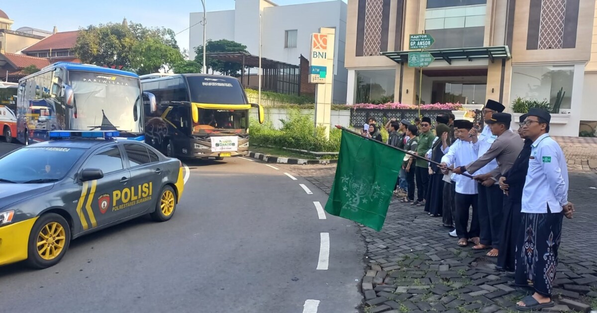 Mudik Gratis NU Jatim Berangkat, PWNU: Titip Salam pada Keluarga