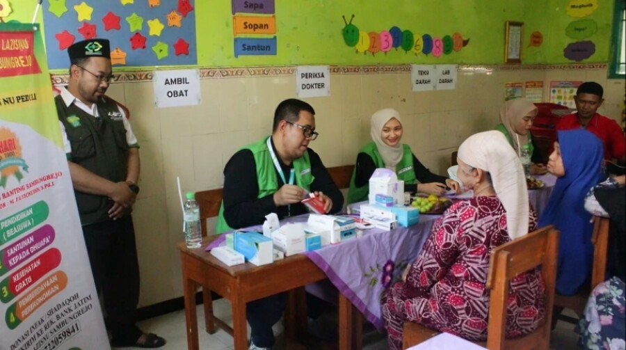 LAZISNU di Sidoarjo Wujudkan Kepedulian Lewat Layanan Kesehatan Gratis  