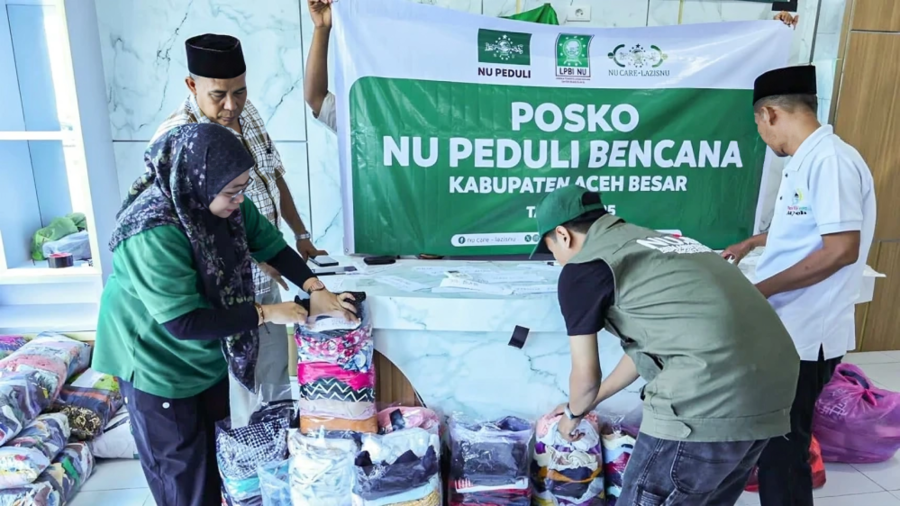 Posko Bencana LAZISNU PBNU untuk Korban Banjir di Aceh Besar